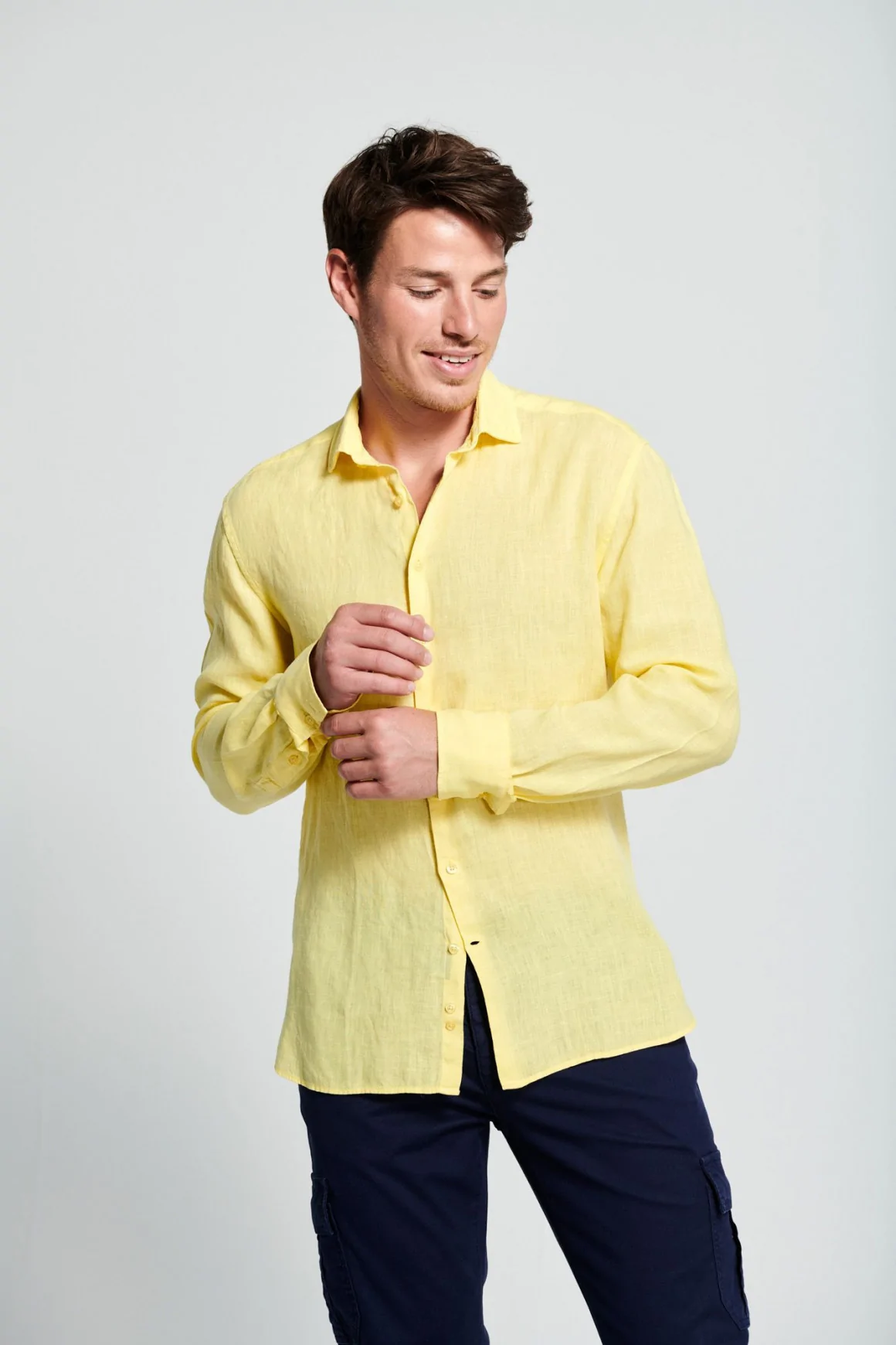 Achat Chemise Lin Jaune