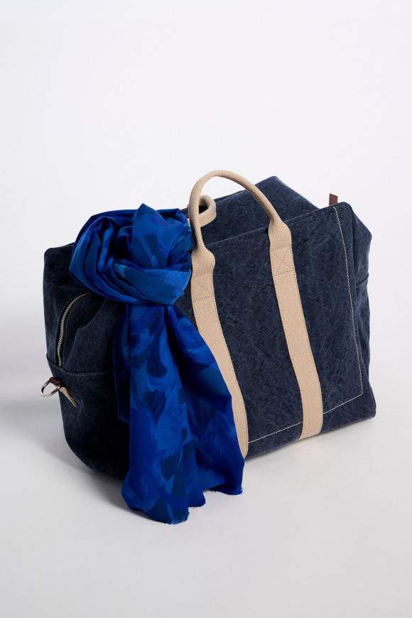 Achat Sac 24h Canvas Coton Bleu