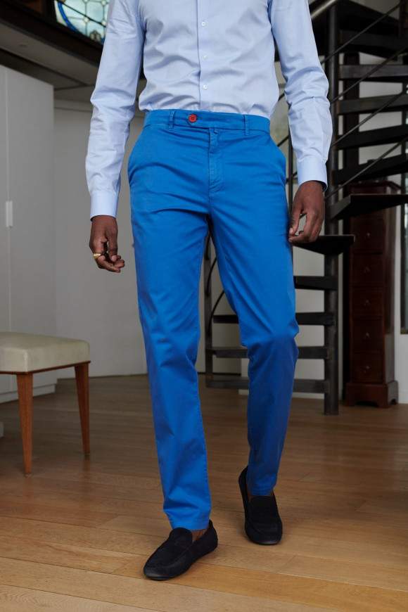 Achat Pantalon Riviera Bleu royal