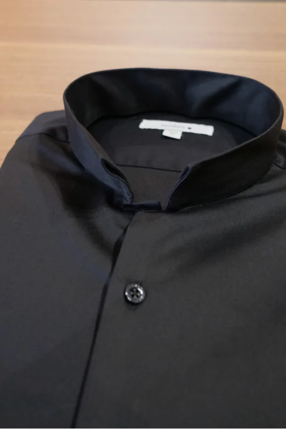 Achat Chemise Noir Col Officier